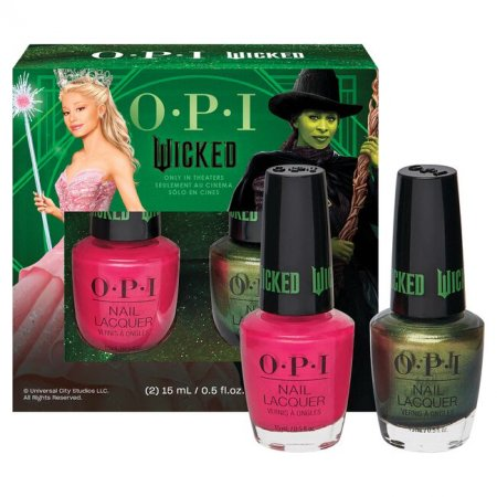OPI Nail Lacquer Wicked, klasyczny lakier do paznokci, Duo Pack 2x15ml