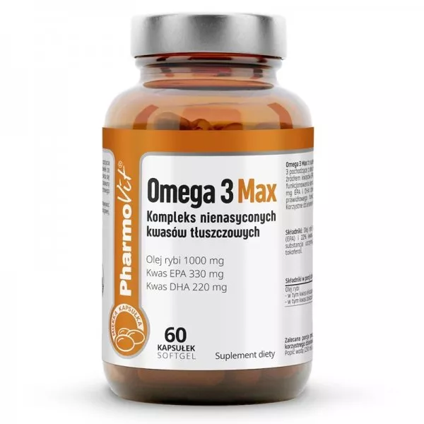 Pharmovit Omega 3 Max suplement diety 60 kapsułek