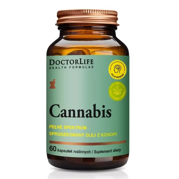 Doctor Life Cannabis 450mg suplement diety 60 kapsułek