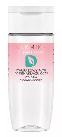 Dermika Clean&More, dwufazowy płyn do demakijażu oczu cykoria + olejek jojoba, 125ml
