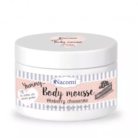 Nacomi, mus do ciała wygładzający - Borówka, 180ml