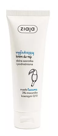 Ziaja, wygładzający krem do rąk, masło tucuma, 3% mocznika, 80ml