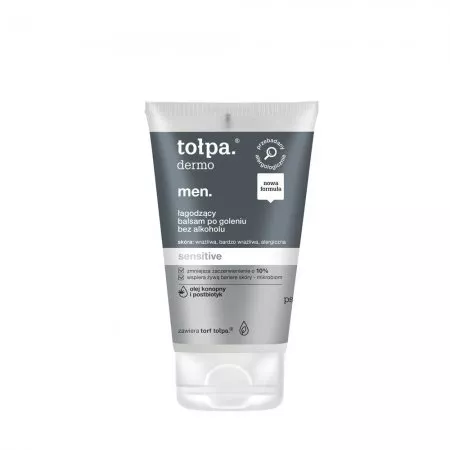 Tołpa Dermo Men, sensitive łagodzący balsam po goleniu bez alkoholu, 100ml