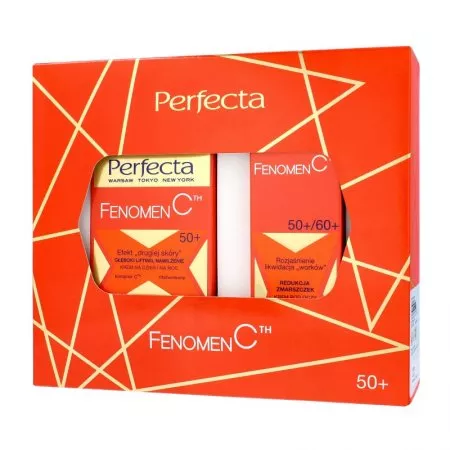 Perfecta Fenomen C zestaw krem na dzień i na noc 50+ 50ml + krem pod oczy i na powieki 50+/60+ 15ml