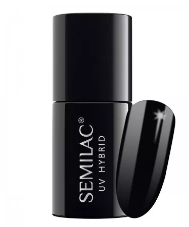 Semilac, lakier hybrydowy, 7ml, 031 Black Diamond
