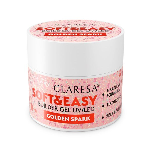 Claresa Soft& Easy Builder Gel żel budujący Golden Spark 12g