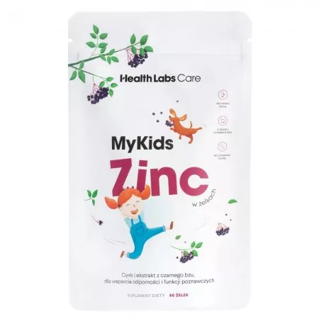HealthLabs MyKids Zinc cynk dla dzieci w żelkach 60 żelek