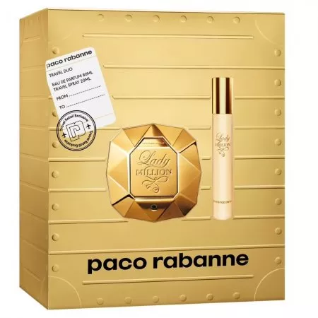 Paco Rabanne Lady Million zestaw woda perfumowana spray 80ml + woda perfumowana spray 20ml (W)