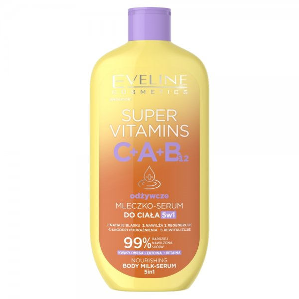 Eveline Cosmetics Super Vitamins odżywcze mleczko–serum do ciała 5w1 350ml
