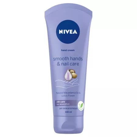 Nivea Smooth Hands & Nail Care wygładzający krem do rąk i paznokci 100ml