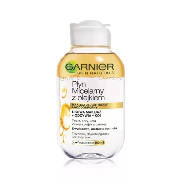 Garnier Skin Naturals Płyn Micelarny z olejkiem arganowym, dwufazowy 100ml