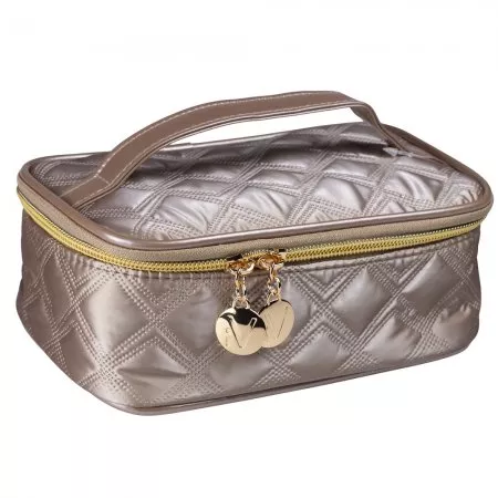 Inter Vion Gold& Black kuferek kosmetyczny mały złoty