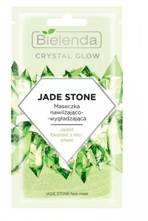 Bielenda Crystal Glow Jade Stone Maseczka Nawilżająco-wygładzająca, 8g