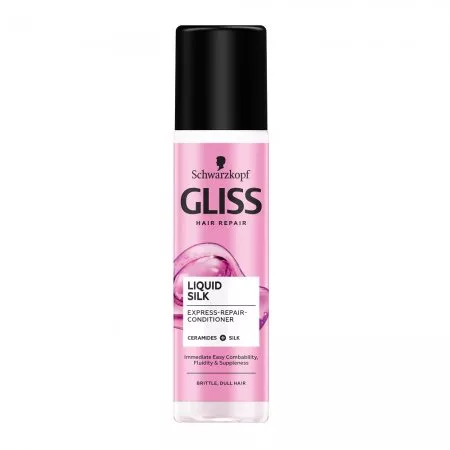 Schwarzkopf Gliss Liquid Silk Express Repair Conditioner ekspresowa odżywka regeneracyjna do włosów matowych i łamliwych 200ml