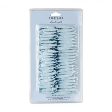 Peggy Sage, relaksująca kąpiel do stóp 50 tabletek musujących z dodatkiem olejków eterycznych