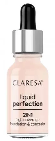 Claresa, 2W1 KOREKTOR I PODKŁAD KRYJĄCY LIQUID PERFECTION 101 LIGHT 18g