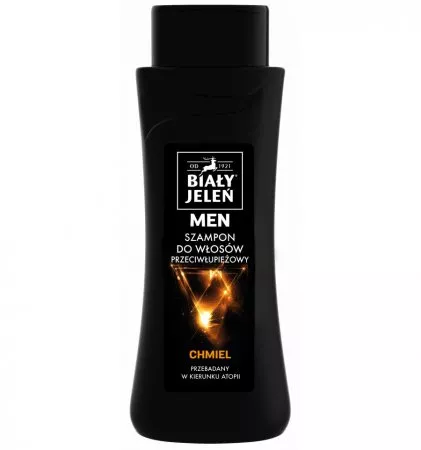 Biały Jeleń For Men hipoalergiczny przeciwłupieżowy szampon do włosów z ekstraktem z chmielu 300ml