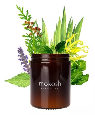 Mokosh, zapachowa świeca sojowa, Orientalny ogród, 140g