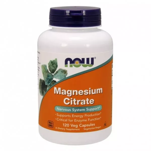 Now Foods Magnesium Citrate 400mg cytrynian magnezu suplement diety 120 tabletek