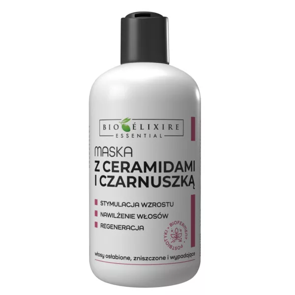 Bioelixire, maska z czarnuszką do włosów słabych i wypadających, 300ml