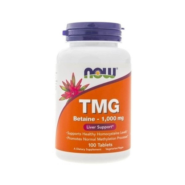 Now Foods TMG Betaine 1000mg suplement diety 100 tabletek