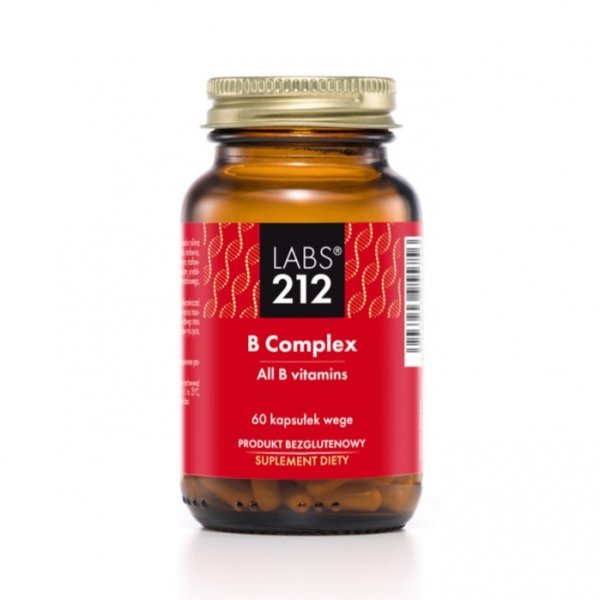 LABS212 B Complex All B Vitamins suplement diety 60 kapsułek