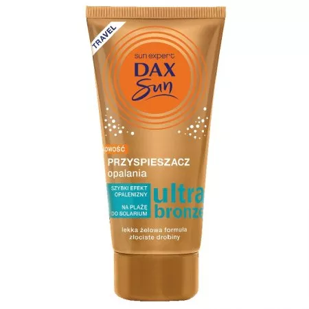 Dax Sun Przyspieszacz opalania ze złocistymi drobinkami Ultra Bronze Travel 50ml