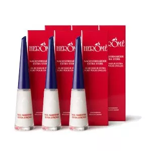 Herome Nail Hardener Extra Strong, odżywka utwardzacz paznokci, zestaw: 6x10ml