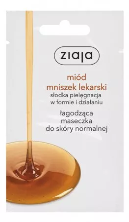 Ziaja, łagodząca maska do twarzy, miód z mniszka lekarskiego, 7ml
