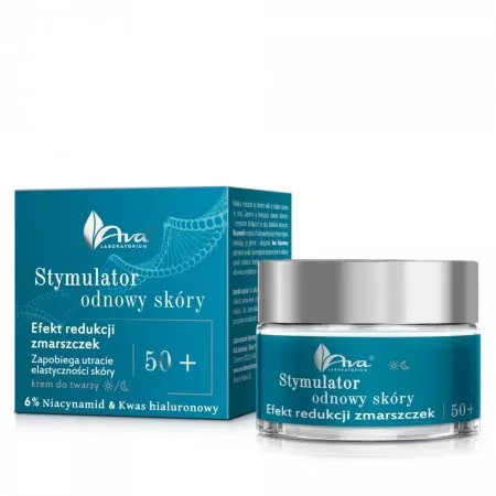 Ava Laboratorium Stymulator odnowy skóry efekt redukcji zmarszczek krem do twarzy na dzień i na noc 50+ 50ml