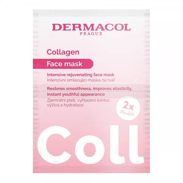 Dermacol Collagen Intensive Rejuvenating Mask intensywnie odmładzająca maseczka kolagenowa 2x8g
