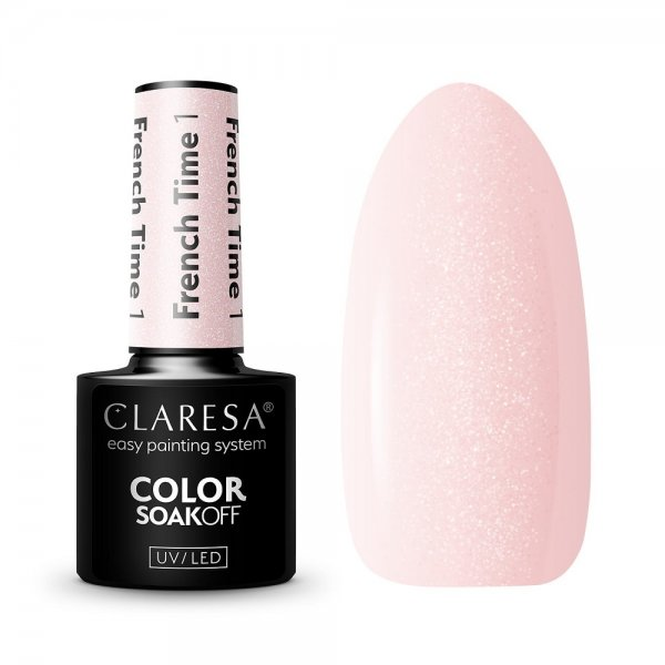 Claresa Color Soak Off UV/LED lakier hybrydowy French Time 1 5g