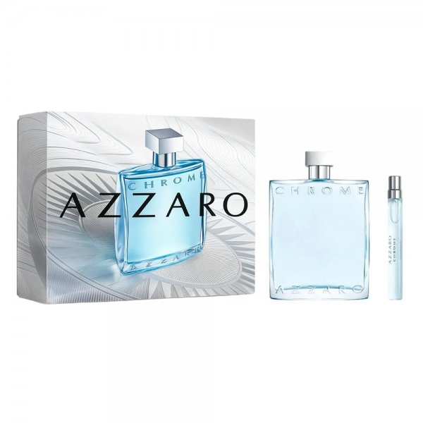 Azzaro Chrome zestaw woda toaletowa spray 200ml + miniatura wody toaletowej spray 10ml (M)
