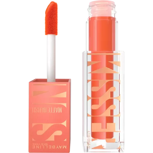 Maybelline New York Sunkisser Blush, róż do policzków w płynie, 34 Peachy Quench, 4,7ml