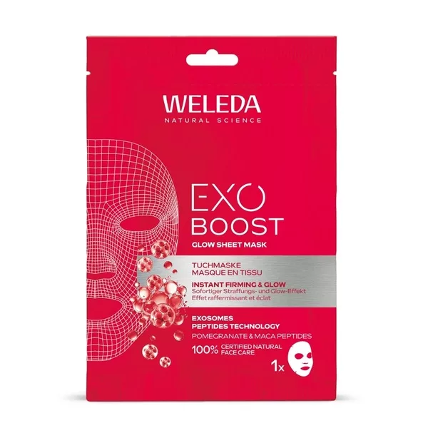 Weleda Exo Boost rozświetlająca maska w płachcie 20ml