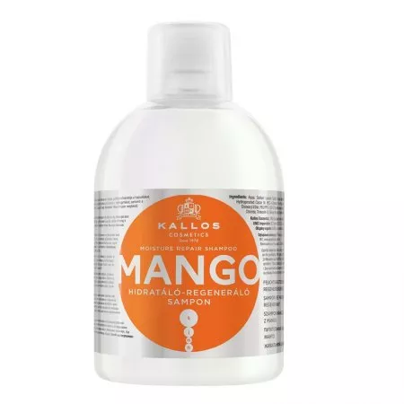 Kallos KJMN Mango nawilżający szampon do włosów z olejkiem z mango 1000ml