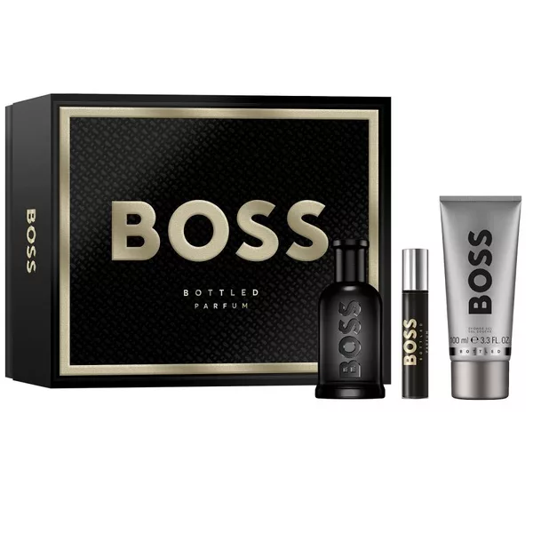 Hugo Boss Boss Bottled zestaw perfumy spray 100ml + żel pod prysznic 100ml + perfumy spray 10ml (M)