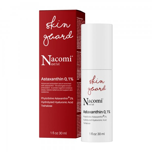 Nacomi, serum do twarzy neutralizujące wolne rodniki, astaksantyna 0,1%, 30ml