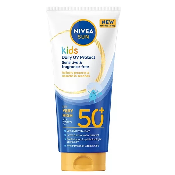 Nivea Sun Kids Daily UV Protect balsam do opalania dla dzieci do twarzy i ciała z bardzo wysoką ochroną SPF50+ 100ml