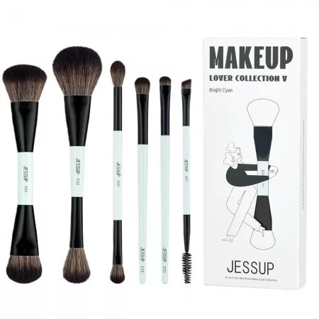 Jessup Duo-End Brush zestaw pędzli do makijażu T501 6szt.