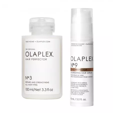Olaplex, zestaw nawilżająco-regenerujący, kuracja No. 3 + serum No. 9