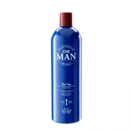 CHI Man The One 3w1, szampon, odżywka, żel pod prysznic, 739ml