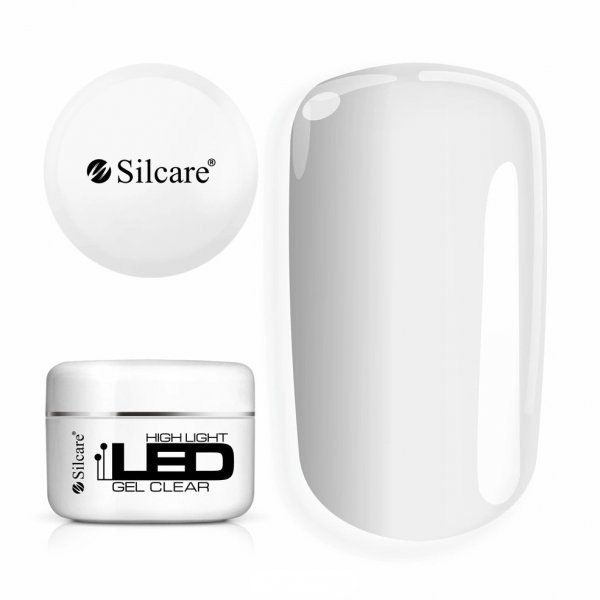 Silcare High Light LED Gel Clear średniogęsty jednofazowy żel do paznokci 100g