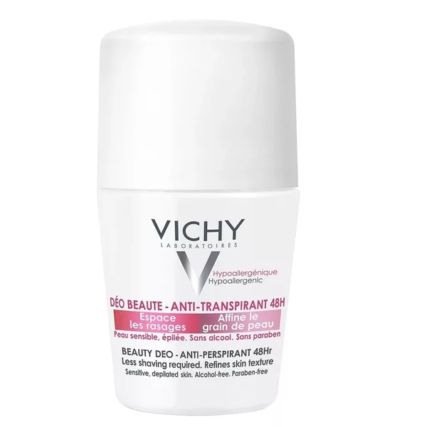 Vichy Beauty Deodorant 48H dezodorant w kulce opóźniający odrost włosków 50ml (W)