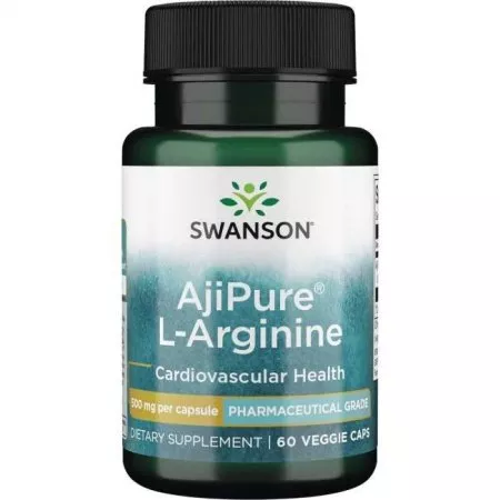 Swanson AjiPure L-Arginina 500mg 60kaps