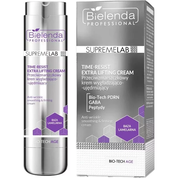 Bielenda Professional Supremelab Bio-Tech Age Time-resist, przeciwzmarszczkowy krem wygładzająco-ujędrniający, 45ml