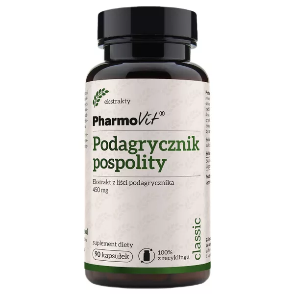Pharmovit Podagrycznik pospolity suplement diety 90 kapsułek