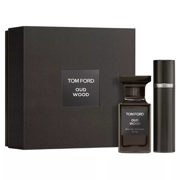 Tom Ford Oud Wood zestaw woda perfumowana spray 50ml + woda perfumowana spray 10ml (U)
