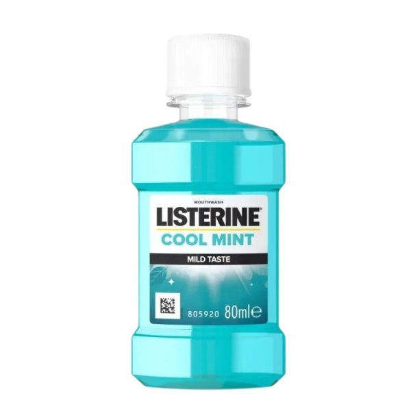 Listerine Cool Mint płyn do płukania jamy ustnej Łagodny Smak 80ml