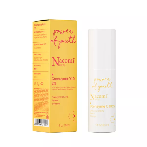 Nacomi Next level, serum do twarzy z koenzymem Q10 2%, 30ml - data ważności (10.2026)